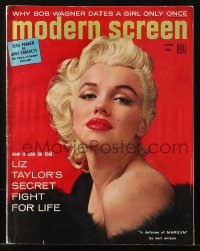 5f1113 MODERN SCREEN magazine June 1955 sexy Marilyn Monroe by Berg-Topix, in her defense!