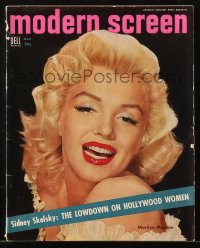 5f1111 MODERN SCREEN magazine March 1954 portrait of sexy Marilyn Monroe by Beerman & Perry!