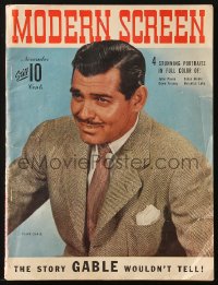 5f1110 MODERN SCREEN magazine November 1942 the story Clark Gable wouldn't tell!