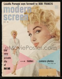 5f1114 MODERN SCREEN magazine October 1955 the very private life of Marilyn Monroe!