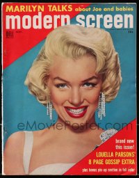 5f1112 MODERN SCREEN magazine September 1954 Marilyn Monroe Talks About Joe DiMaggio and Babies!