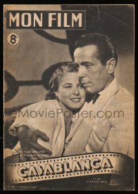 5f0559 MON FILM French magazine August 13, 1947 Humphrey Bogart & Ingrid Bergman in Casablanca!