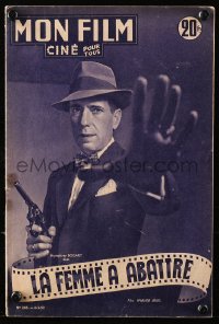 5f0563 MON FILM French magazine February 6, 1952 Humphrey Bogart in The Enforcer!