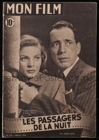 5f0562 MON FILM French magazine January 5, 1949 Humphrey Bogart & Lauren Bacall in Dark Passage!