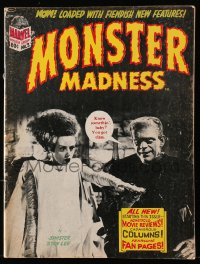 5f0788 MONSTER MADNESS vol 1 no 3 magazine 1973 Stan Lee, classic horror scenes with wacky captions!