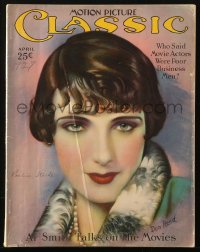 5f0798 MOTION PICTURE CLASSIC magazine April 1927 great cover art of Pauline Starke by Don Reed!