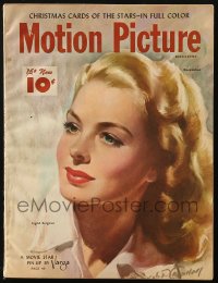 5f1149 MOTION PICTURE magazine December 1947 Ingrid Bergman, Ava Gardner by Alberto Vargas inside!