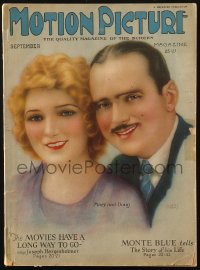 5f1133 MOTION PICTURE magazine September 1924 Mary Pickford & Douglas Fairbanks by Alberto Vargas!
