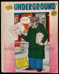 5f0850 NOTES FROM UNDERGROUND #3 magazine 1969 great Gary Grimshaw cover art!