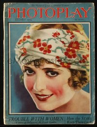 5f1057 PHOTOPLAY magazine December 1924 great cover art of pretty Lois Wilson by Tempest Inman!