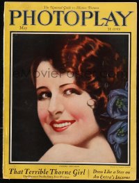 5f1058 PHOTOPLAY magazine May 1925 great cover art of sexy Norma Shearer by Tempest Inman!