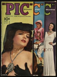 5f0868 PIC magazine February 6, 1940 Linda Darnell, Kathryn Case, Jockey Meade!