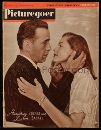 5f0610 PICTUREGOER English magazine October 26, 1946 Humphrey Bogart & Lauren Bacall on the cover!