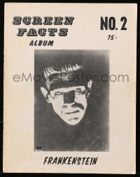 5f0912 SCREEN FACTS ALBUM no 2 magazine 1960s full-page monster portraits from 1931's Frankenstein!