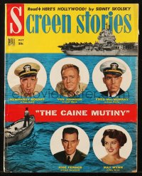 5f0925 SCREEN STORIES magazine July 1954 Humphrey Bogart in The Caine Mutiny, great images & articles!