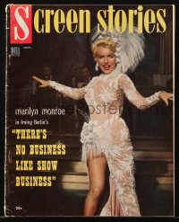 5f0926 SCREEN STORIES magazine Nov 1954 sexy Marilyn Monroe, There's No Business Like Show Business