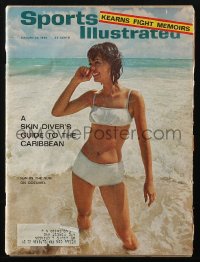 5f1042 SPORTS ILLUSTRATED magazine January 20, 1964 historic first swimsuit edition ever!