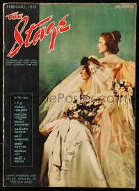 5f0954 STAGE magazine February 1935 Judith Anderson & Helen Menken in The Old Maid!