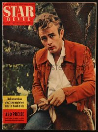 5f0508 STAR REVUE German magazine March 1957 cover portrait of James Dean + great images inside!