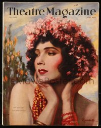 5f0972 THEATRE MAGAZINE magazine June 1926 Rasko art of Miss Gilda Gray in Aloma of the South Seas!