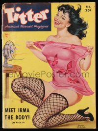 5f0981 TITTER magazine February 1953 sexy Peter Driben cover art + great images & articles inside!