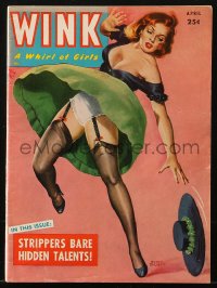 5f1001 WINK magazine April 1953 sexy cover art by Peter Driben + great images & articles inside!
