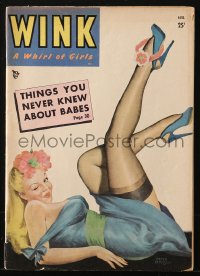 5f0999 WINK magazine August 1949 sexy cover art by Peter Driben + great images & articles inside!
