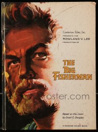5f0353 BIG FISHERMAN hardcover souvenir program book 1959 cover art of Howard Keel by Joseph Smith!