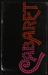 5f0363 CABARET souvenir program book 1972 Liza Minnelli in Nazi Germany, directed by Bob Fosse