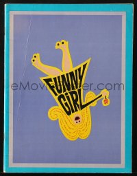 5f0388 FUNNY GIRL souvenir program book 1969 Barbra Streisand, Omar Sharif, William Wyler!