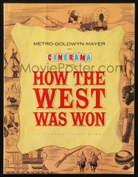 5f0048 HOW THE WEST WAS WON Cinerama English souvenir program book 1964 John Ford, all-star cast!