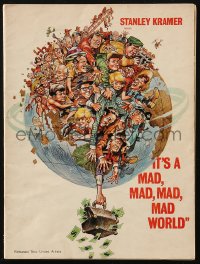 5f0410 IT'S A MAD, MAD, MAD, MAD WORLD souvenir program book 1964 cool art by Jack Davis!