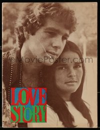5f0425 LOVE STORY souvenir program book 1970 Ali MacGraw & Ryan O'Neal, classic romance!