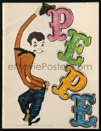 5f0442 PEPE souvenir program book 1960 cover art of Cantinflas, 35 all-star cast members!