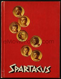 5f0465 SPARTACUS hardcover souvenir program book 1961 Stanley Kubrick, art of top cast on gold coins!