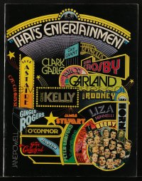 5f0476 THAT'S ENTERTAINMENT souvenir program book 1974 classic MGM Hollywood movie scenes!