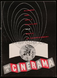 5f0477 THIS IS CINERAMA souvenir program book 1954 a startling new world of entertainment!