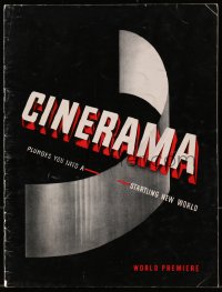 5f0478 THIS IS CINERAMA world premiere 2nd printing souvenir program book 1954 a startling new world!