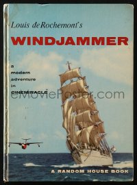 5f0488 WINDJAMMER hardcover souvenir program book 1958 sailing documentary by Louis De Rochemont!