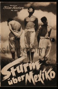 5f0210 THUNDER OVER MEXICO Austrian program 1950s Sergei Eisenstein, Que Viva Mexico!
