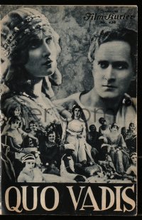 5f0211 QUO VADIS Austrian program R1930s many different images of Elena Sangro and other cast!
