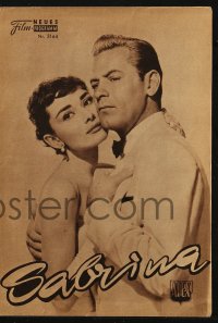 5f0213 SABRINA Austrian program R1963 Audrey Hepburn, Humphrey Bogart, William Holden, Billy Wilder