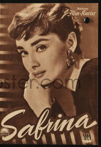 5f0214 SABRINA brown Austrian program 1954 Audrey Hepburn, Humphrey Bogart, William Holden, Wilder