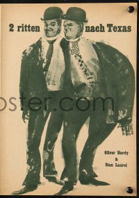 5f0177 WAY OUT WEST East German program R1967 great different art of Stan Laurel & Oliver Hardy!