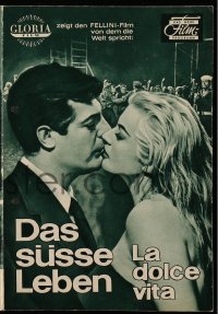 5f0121 LA DOLCE VITA Das Neue German program 1960 Federico Fellini, Mastroianni, Anita Ekberg, different!