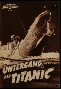 5f0135 TITANIC German program 1953 Clifton Webb & Barbara Stanwyck on legendary ship, different!