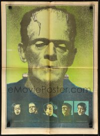 5f1225 MONSTER TIMES #21 magazine April 1973 great Frankenstein cover, horror, sci-fi & fantasy!