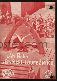 5f0061 ALI BABA & THE FORTY THIEVES Czech program 1944 Maria Montez, Jon Hall & Turhan Bey!