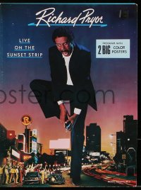 5f0449 RICHARD PRYOR LIVE ON THE SUNSET STRIP souvenir program book 1982 folds out to 18x24 posters!