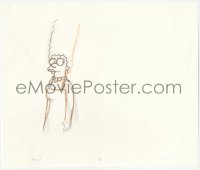 5g0173 SIMPSONS animation art 2000s cartoon pencil drawing of Marge looking suspicious!